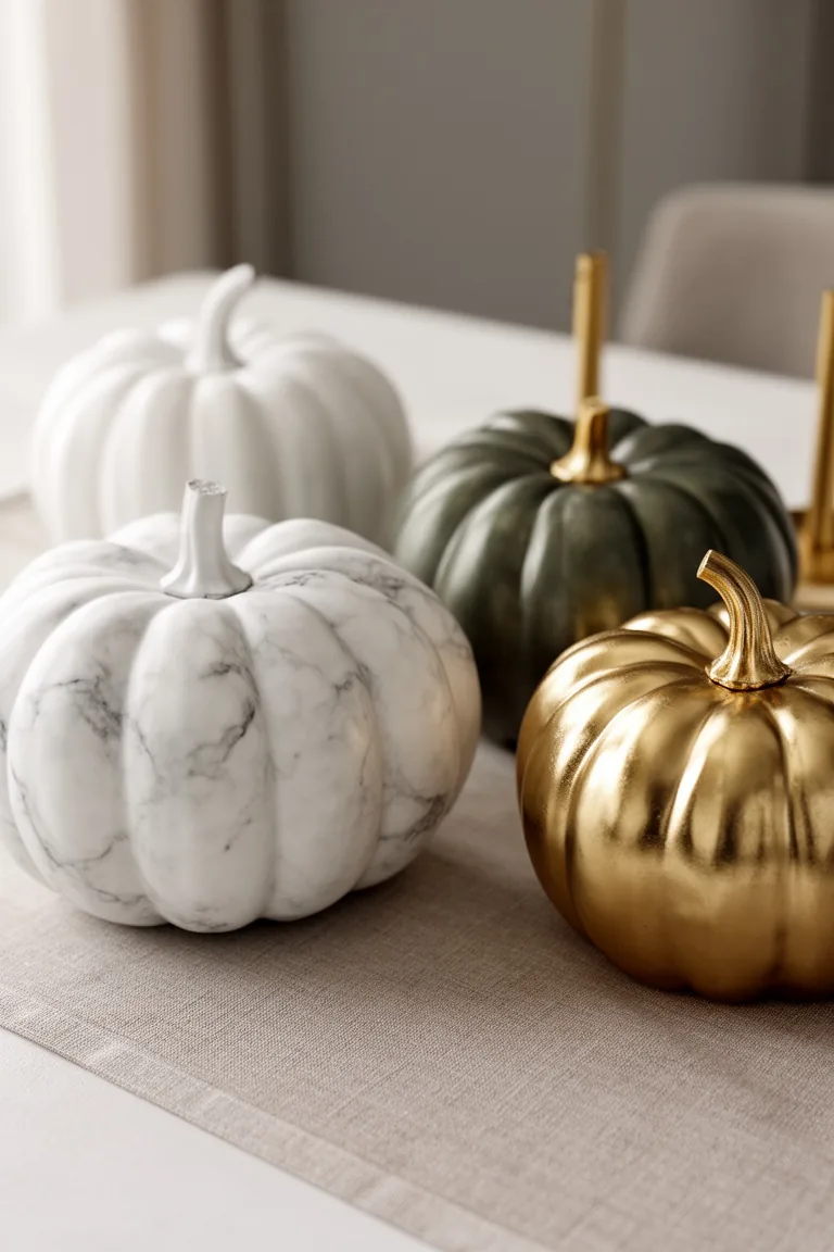 Modern minimalist fall pumpkins, idea 5