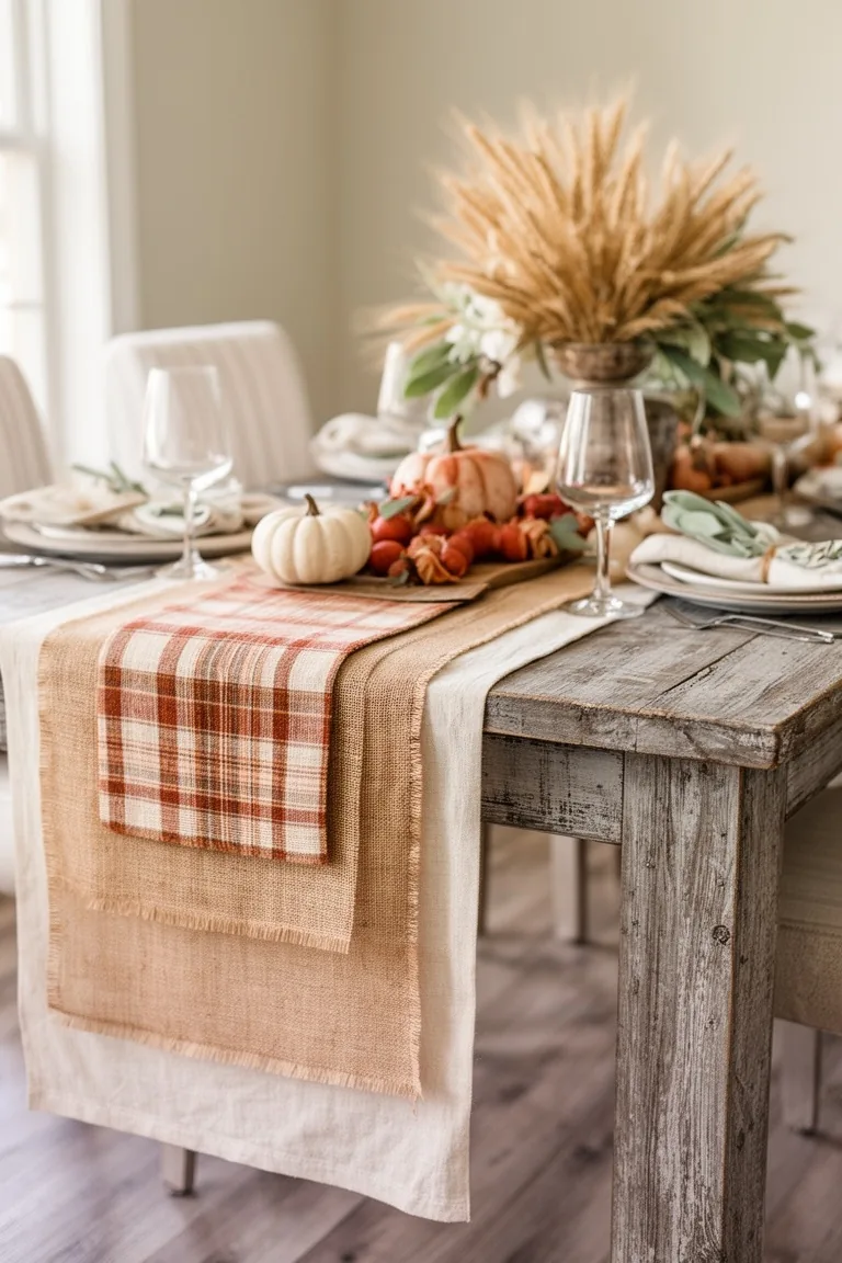 Farmhouse fall table foundation, idea 1