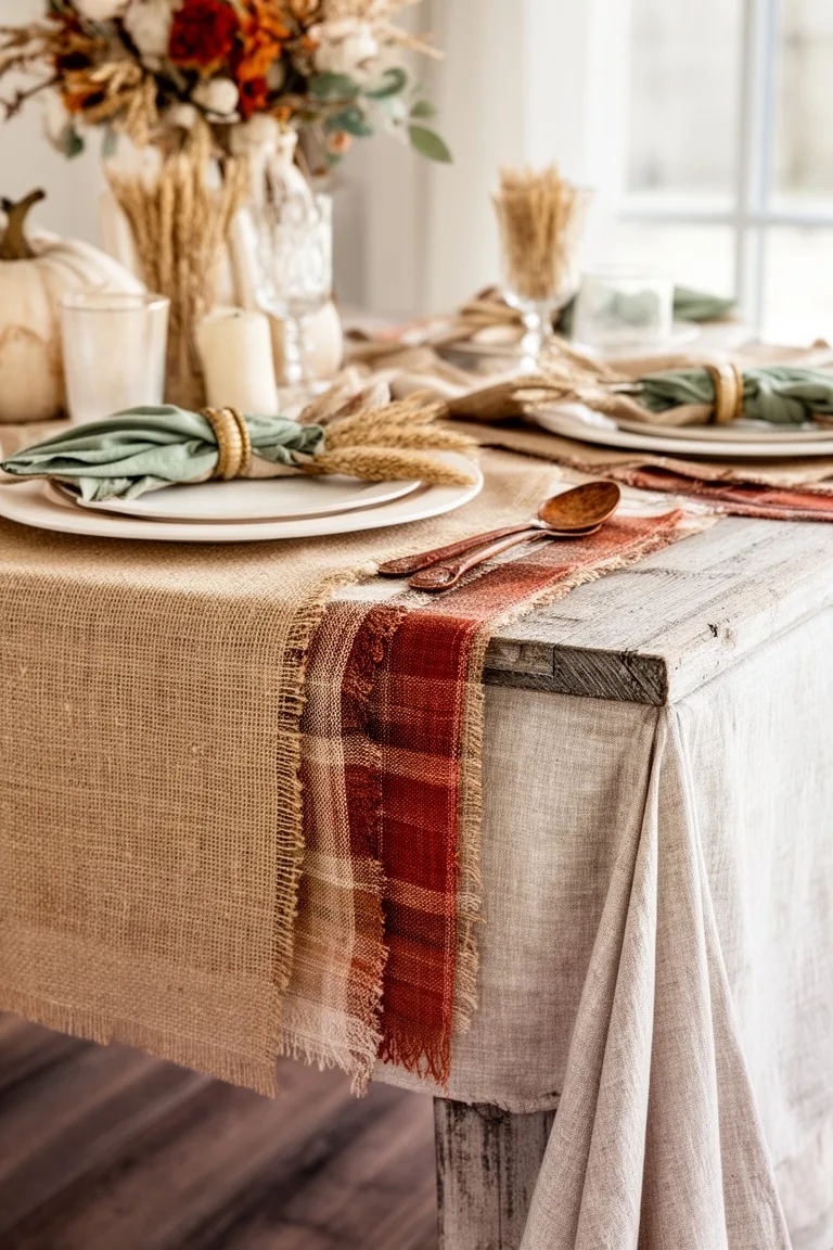 Farmhouse fall table foundation, idea 2