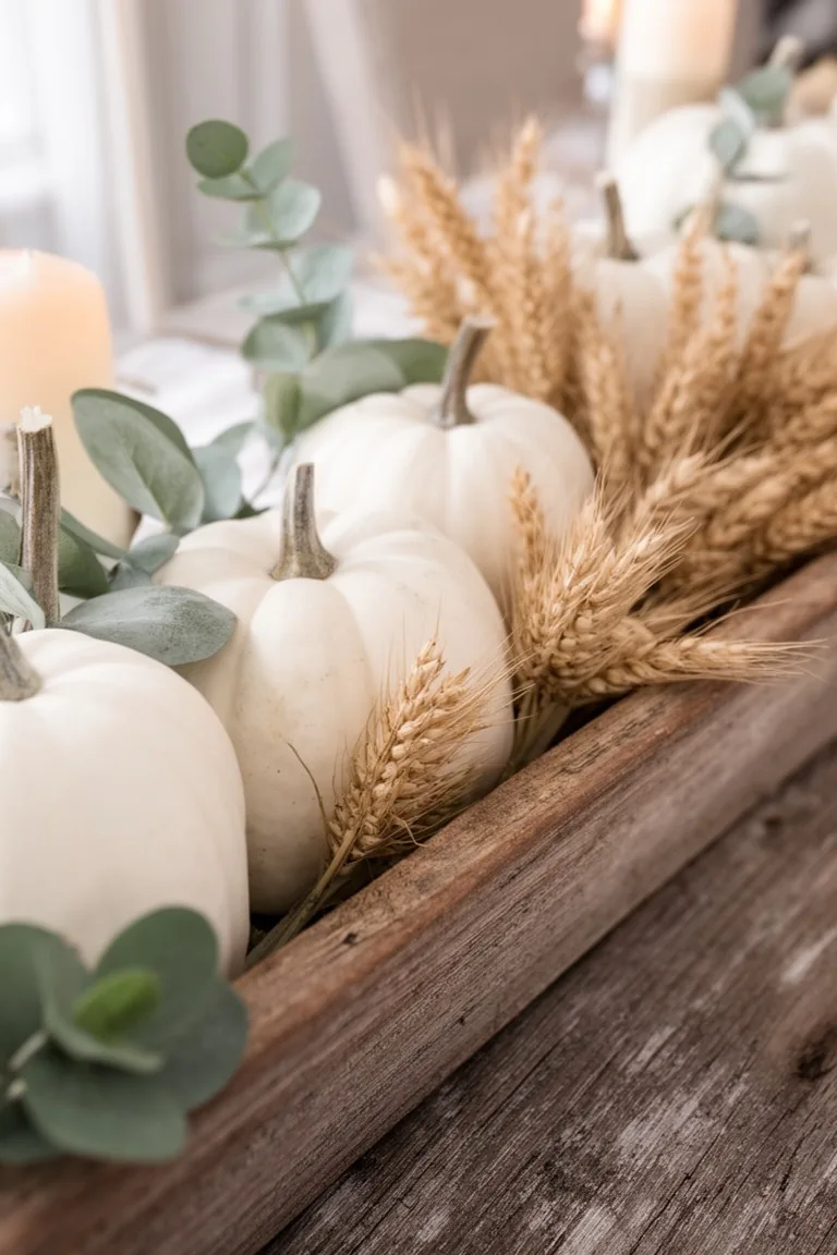 Farmhouse pumpkin centerpiece, idea 3