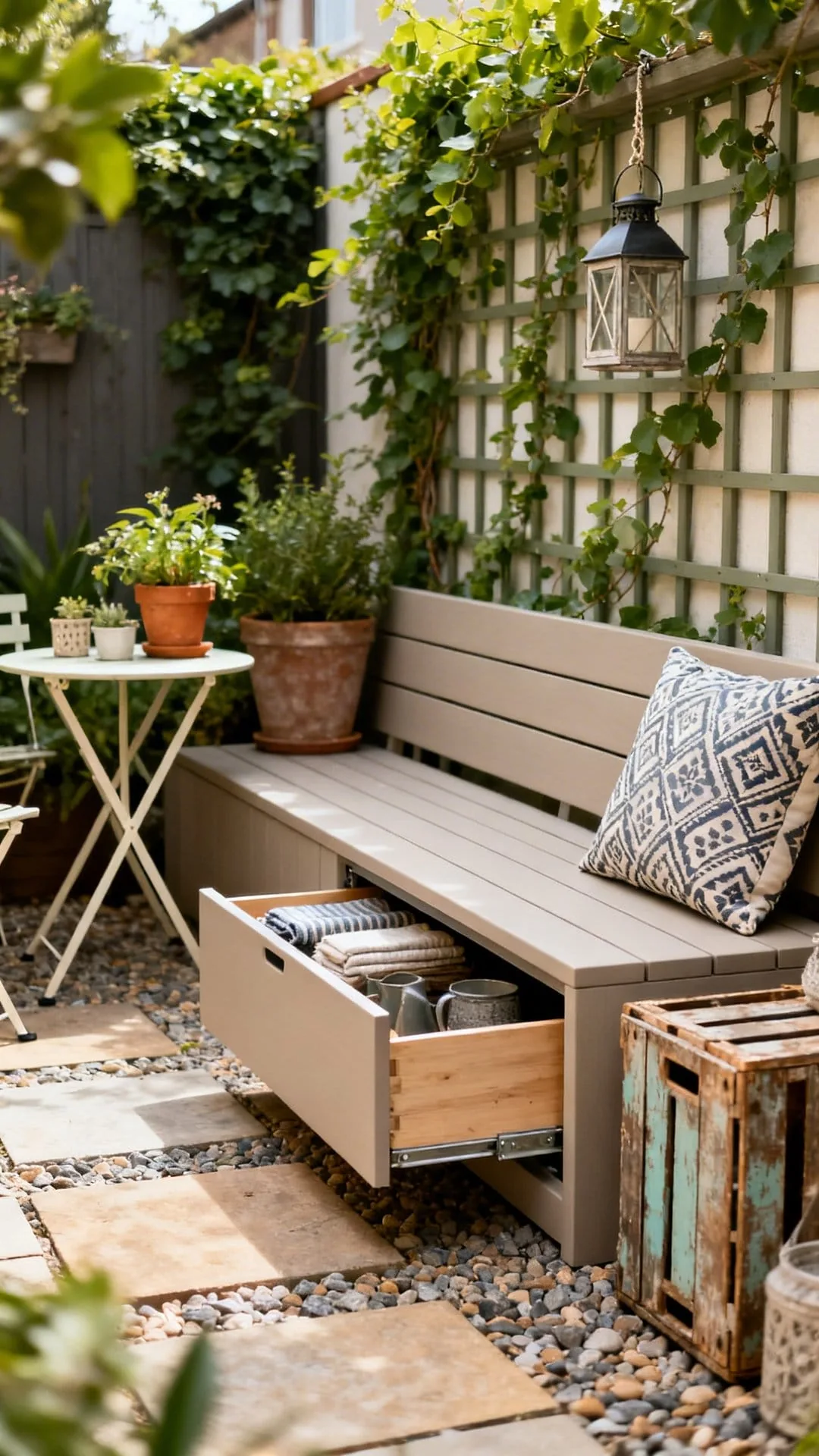 Opt for Slimline Bench Seating With Hidden Storage