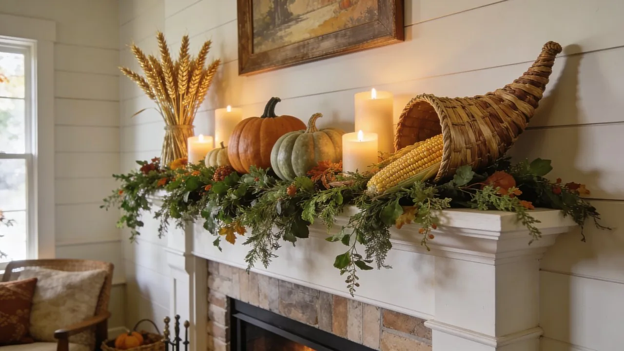 Thanksgiving mantel decor ideas