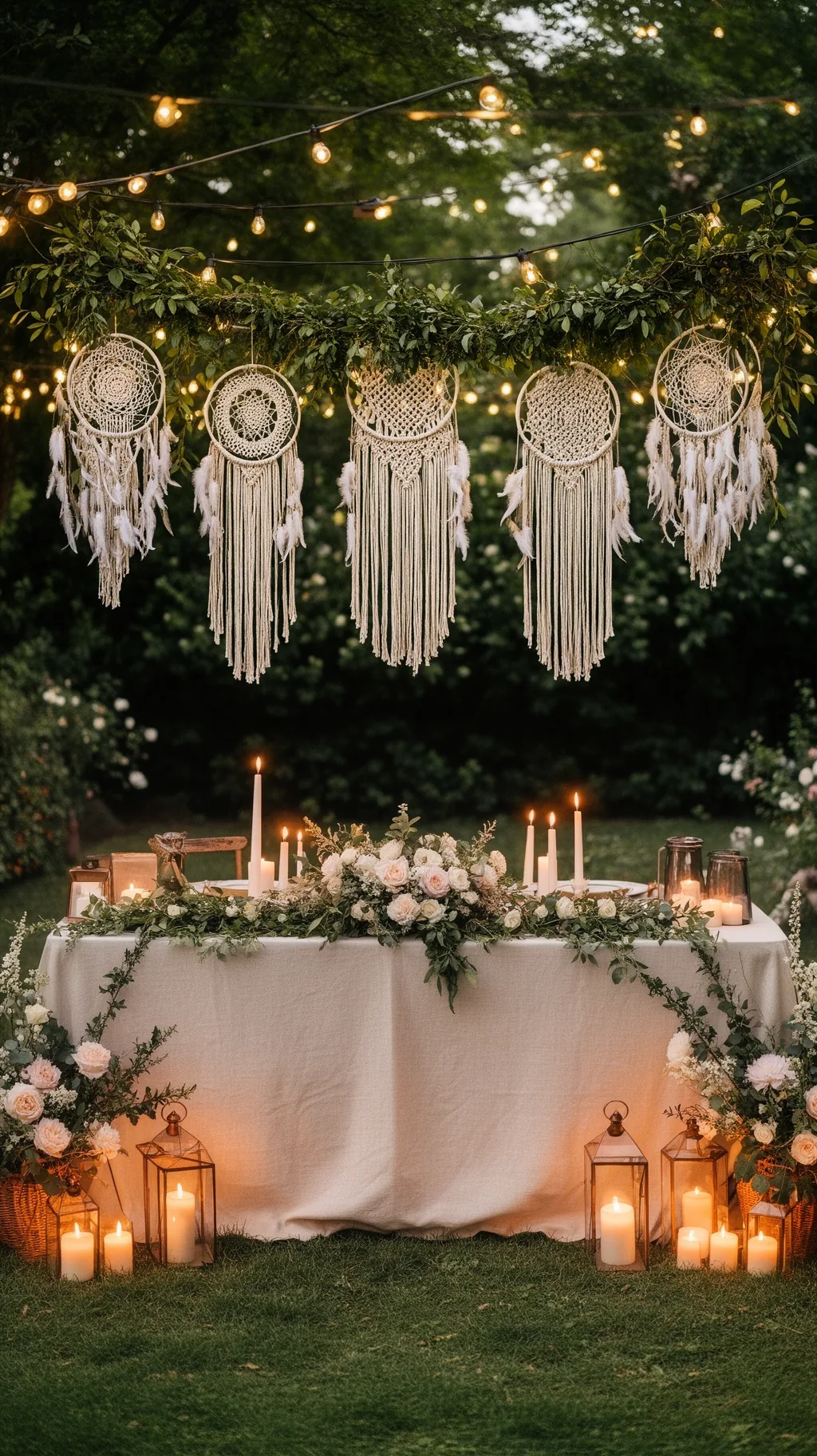 Boho macrame and dreamcatchers