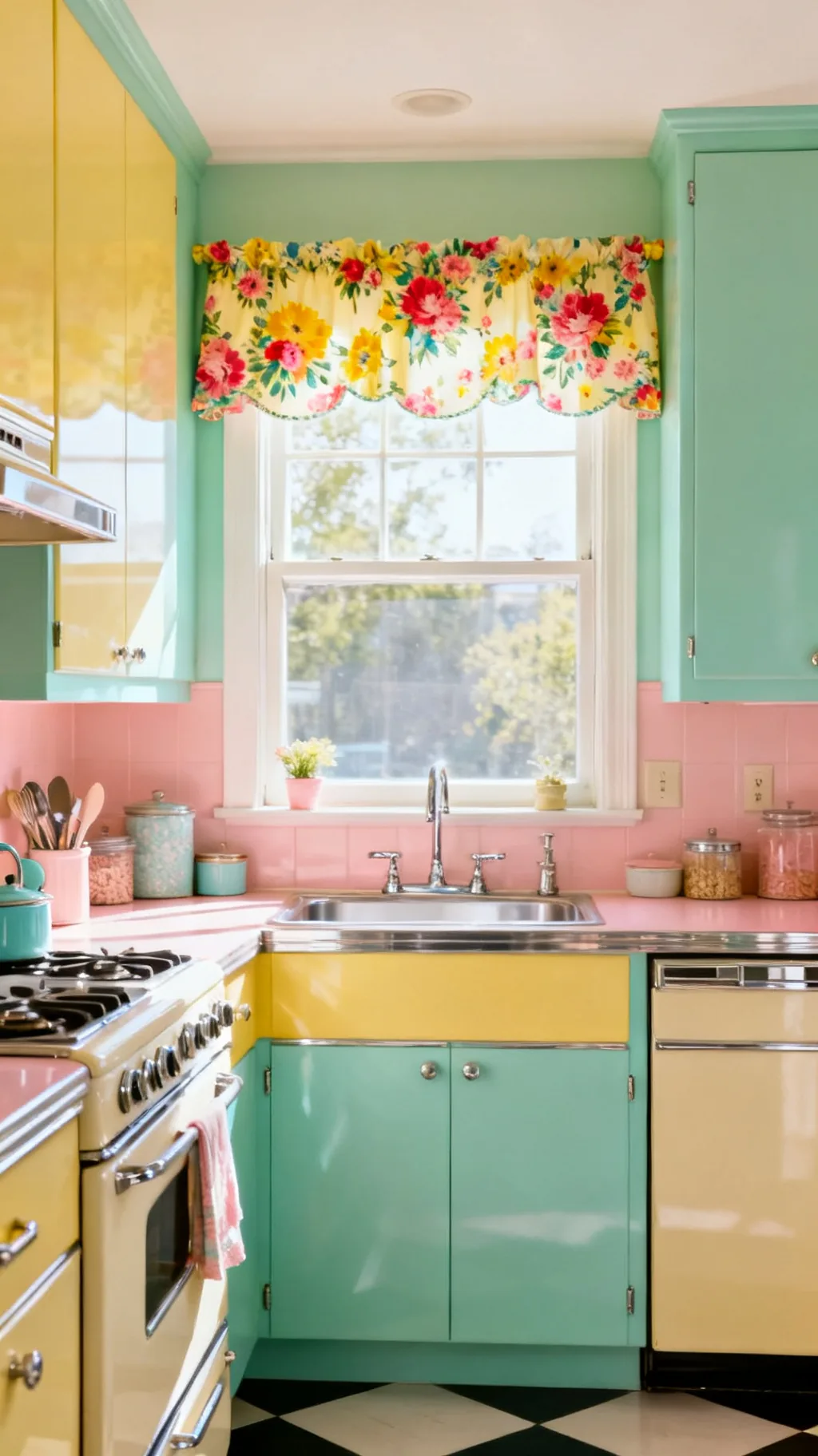 Floral valance