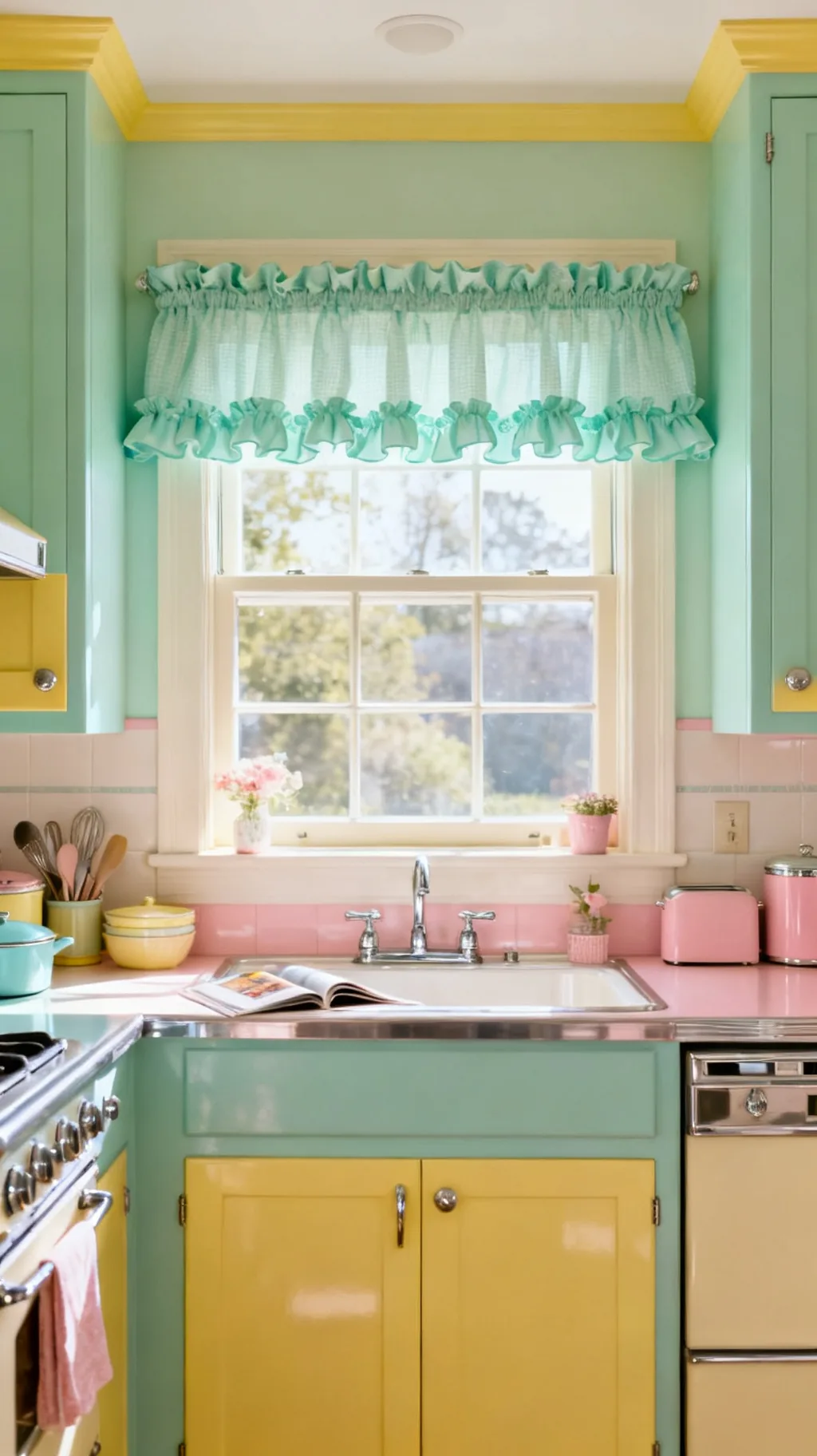Ruffled valance