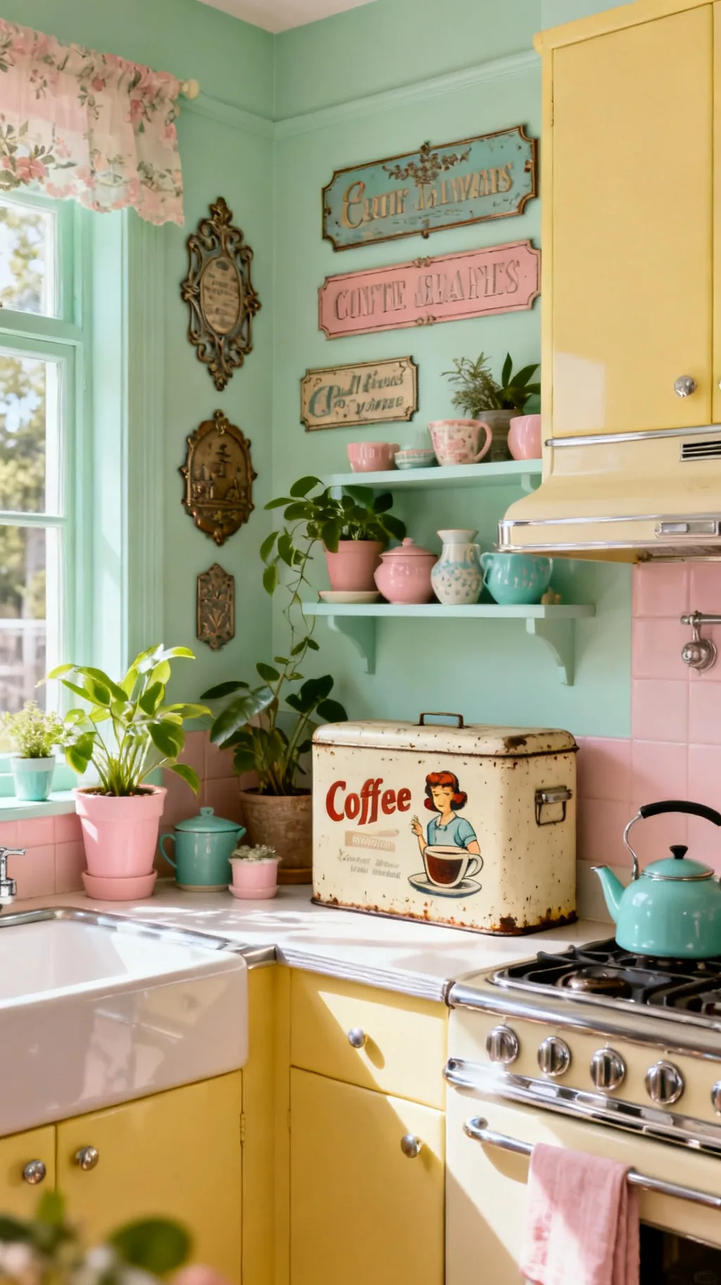 Vintage advertising tin kitchen sign
