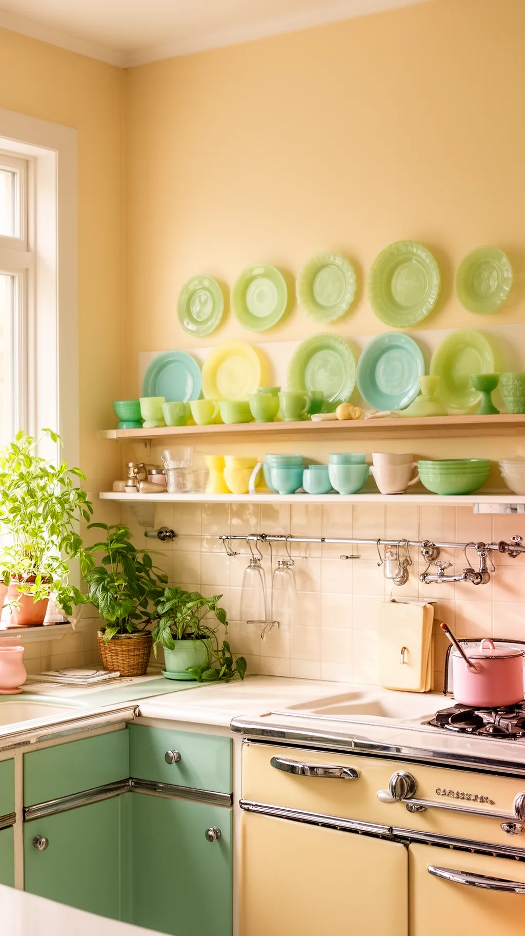 Jadeite plate rail