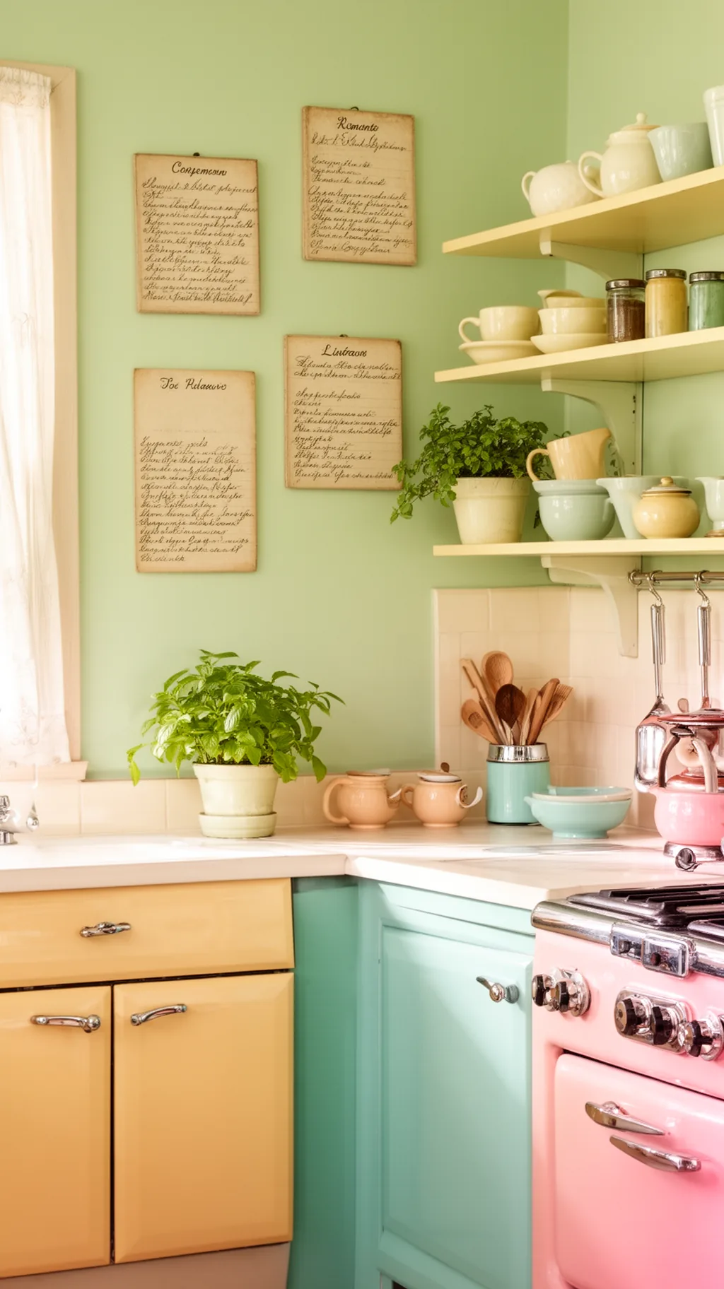 Framed recipe cards