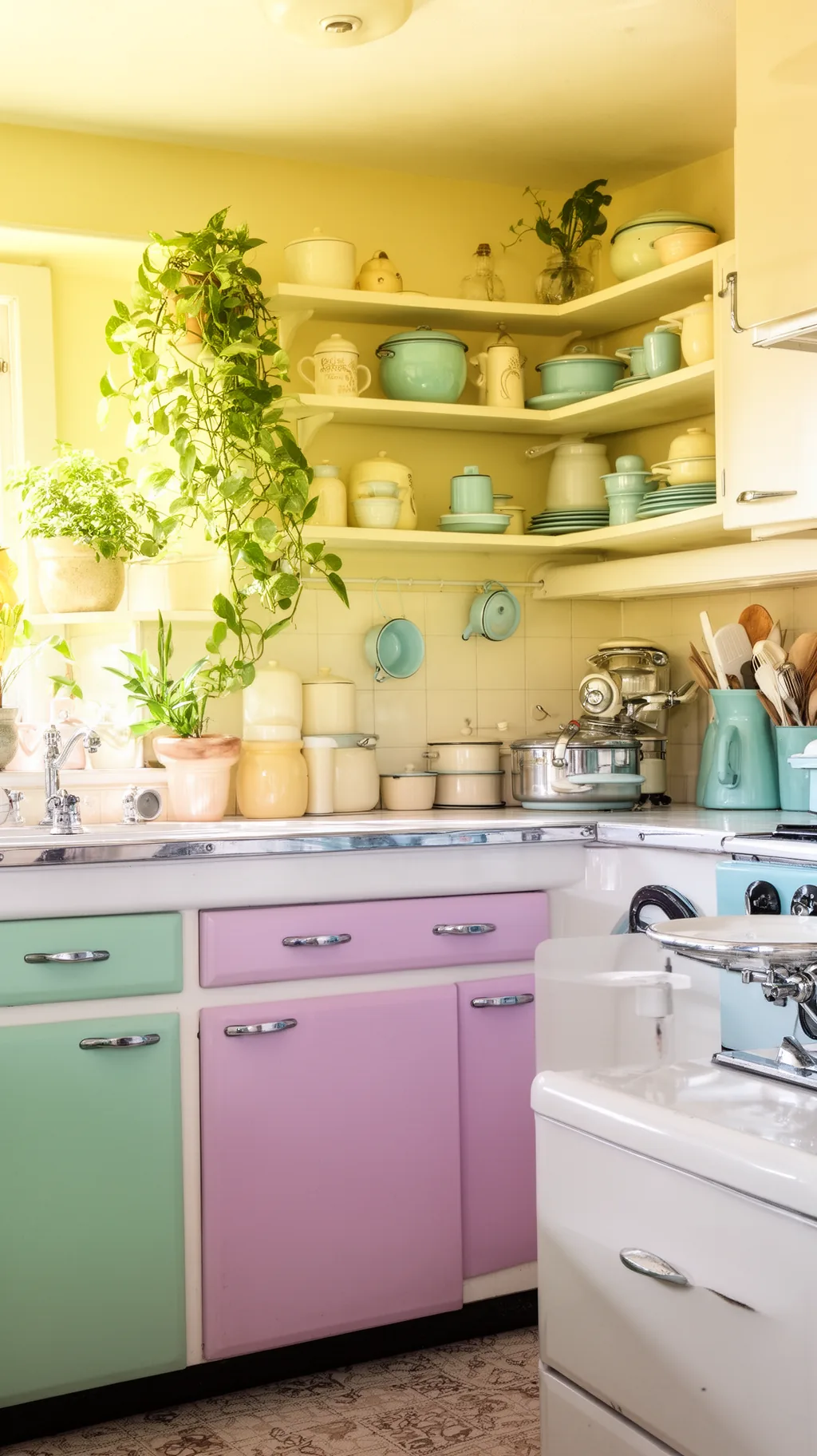 Turquoise pastel accents