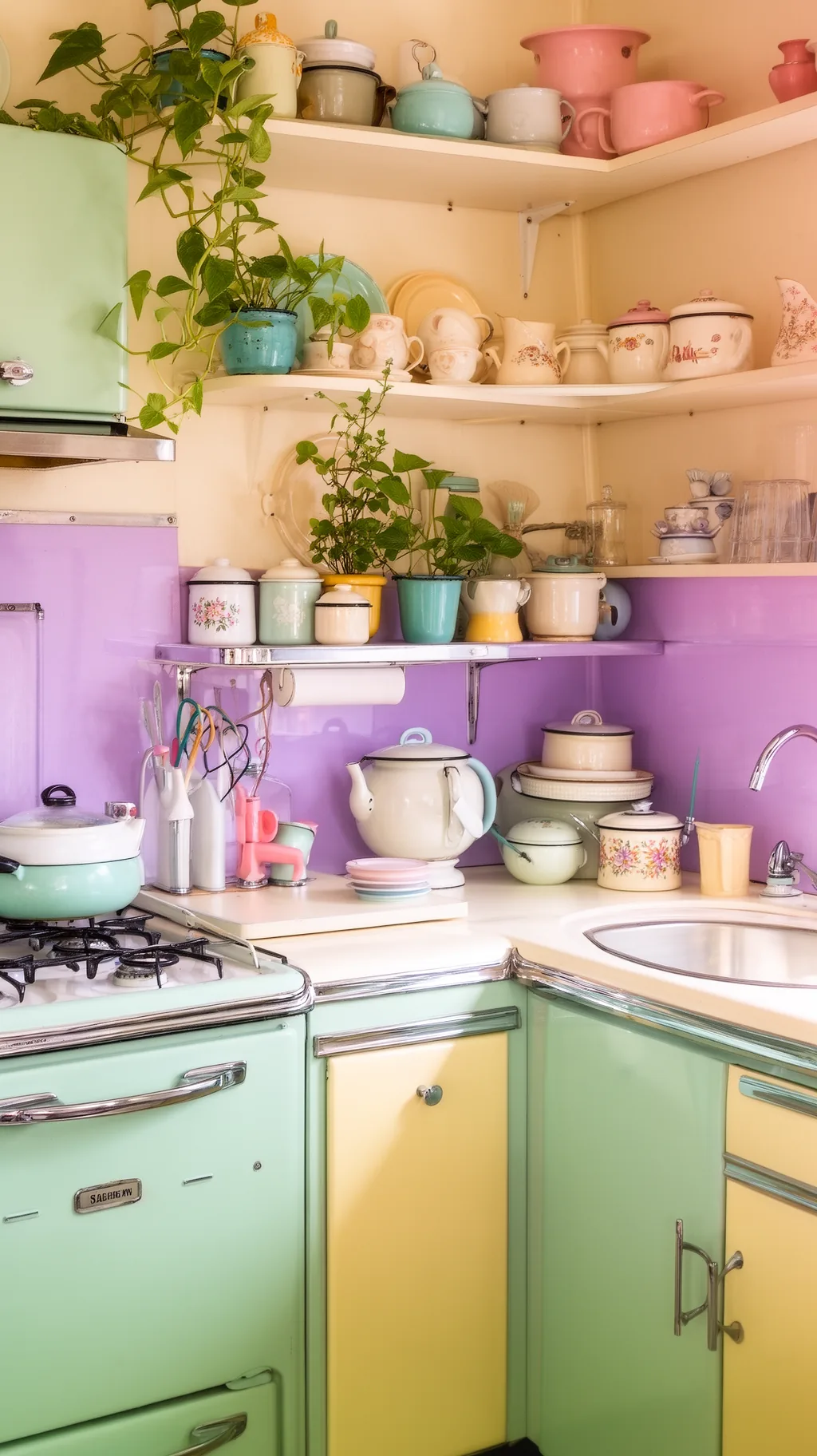 Lavender pastel accent