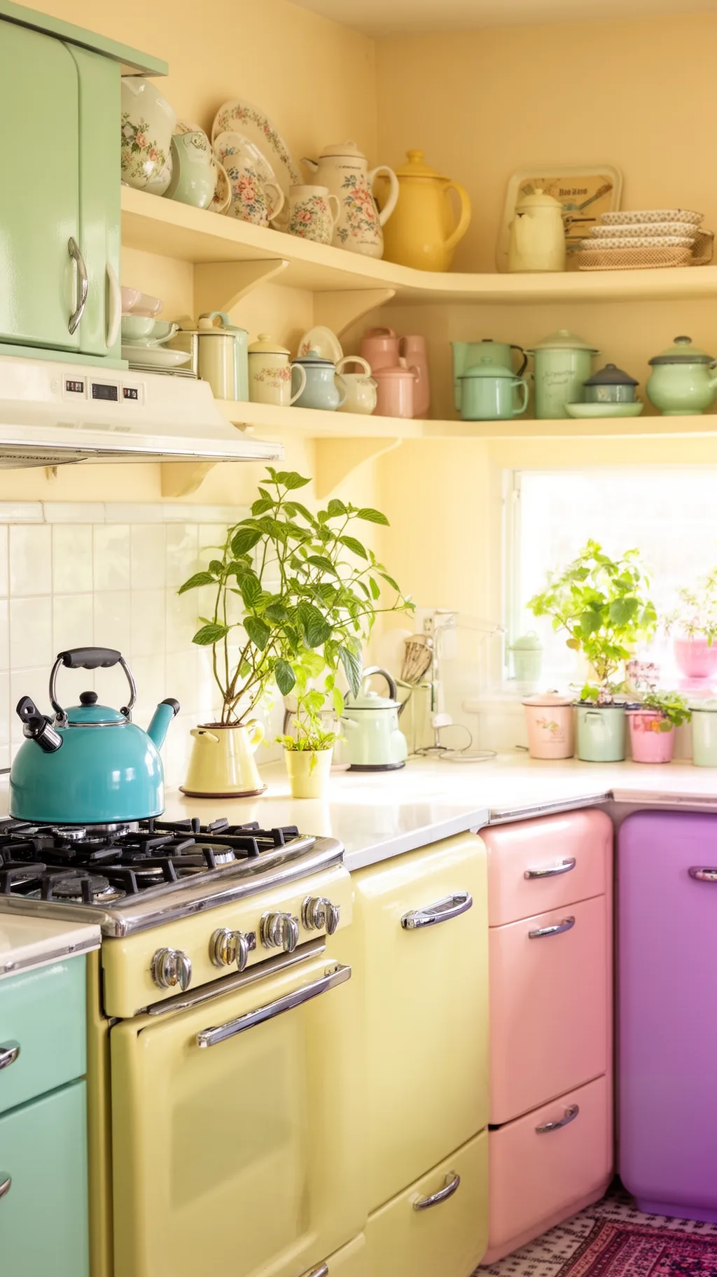 Turquoise kettle accent