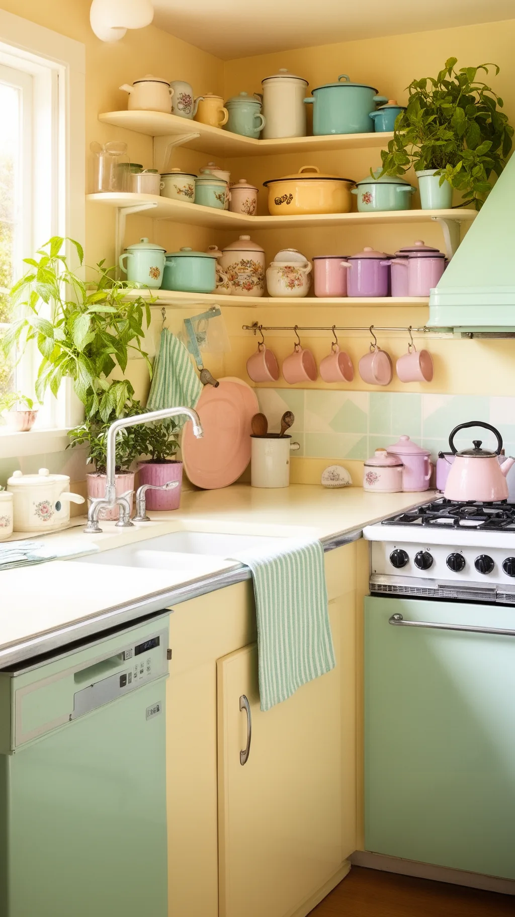 Pastel kitchen runner