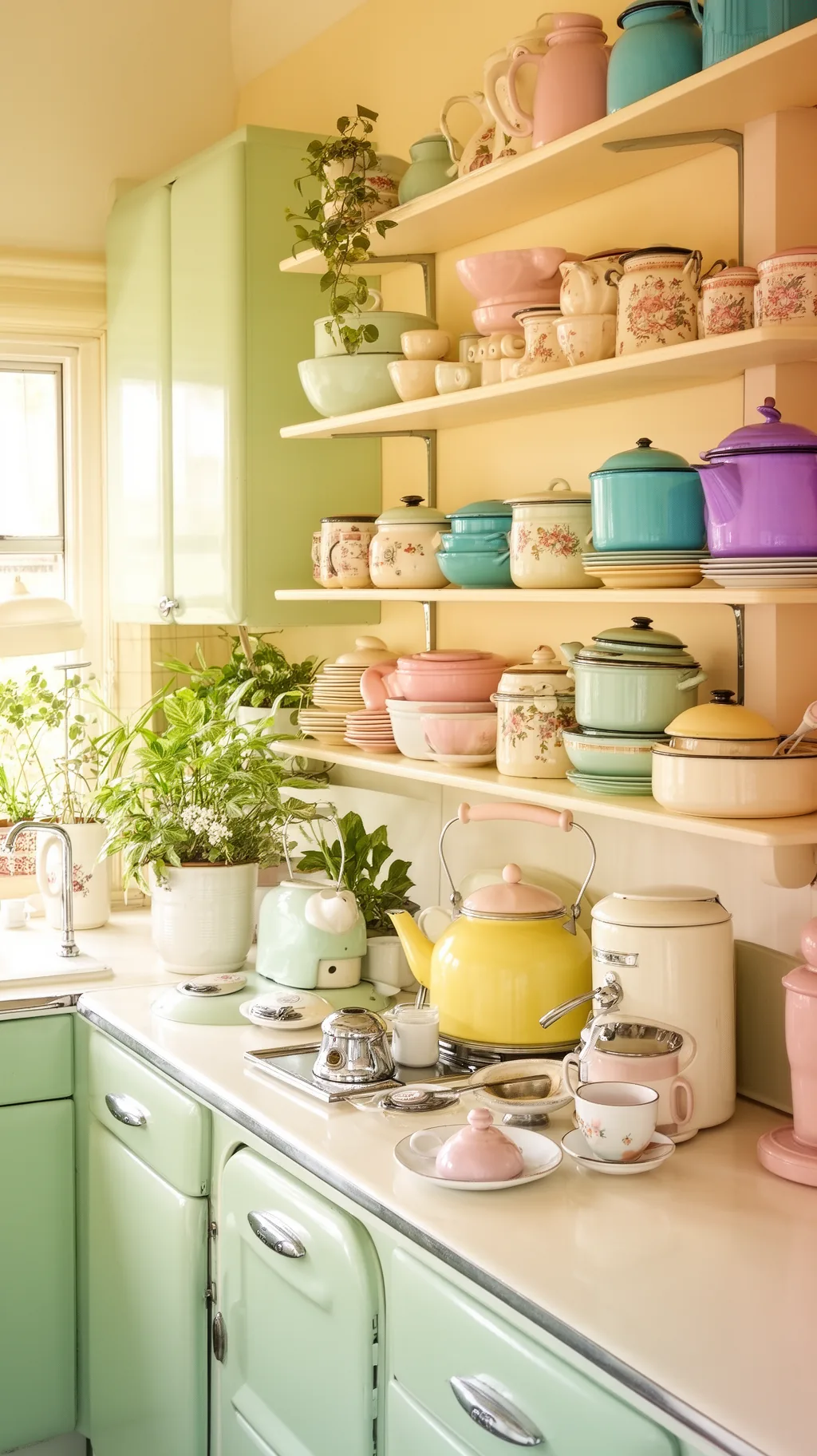 Pastel coffee station