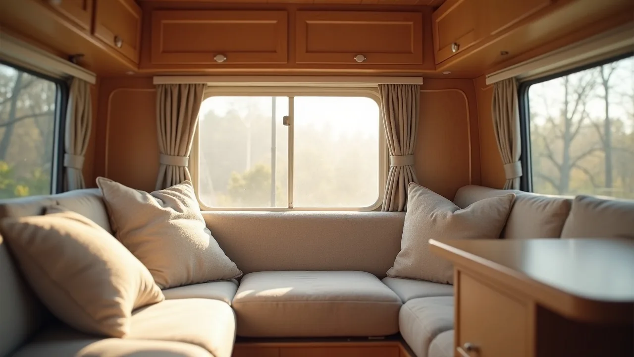 Semi-circle rear lounge pod reading nook