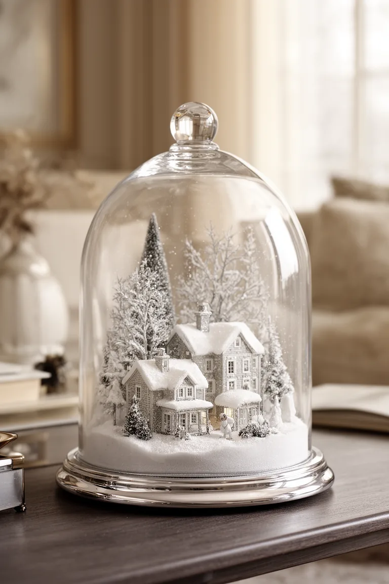 Winter terrarium with faux snow idea 2