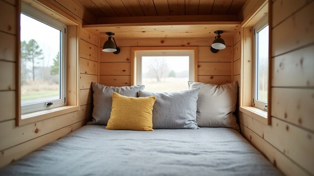 Peel-and-stick patterned camper wall