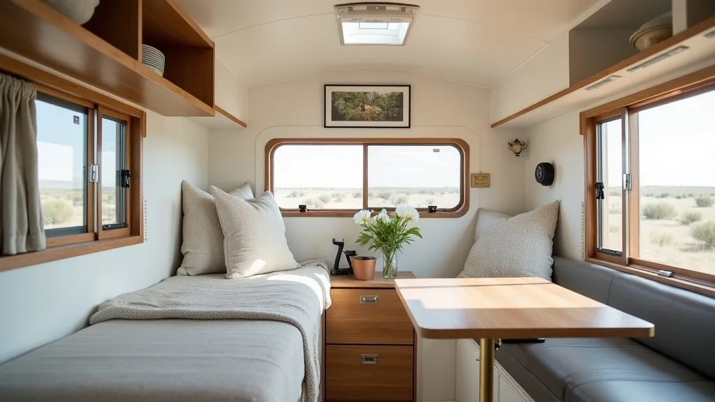 Calm neutral camper color scheme