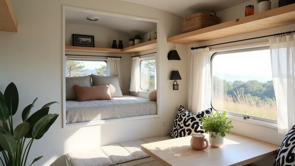 Modern camper with black accents
