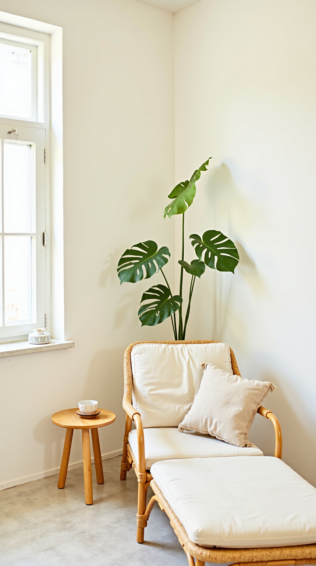 Coastal-inspired summer living room with light fabrics and natural daylight, photo 3 of 5
