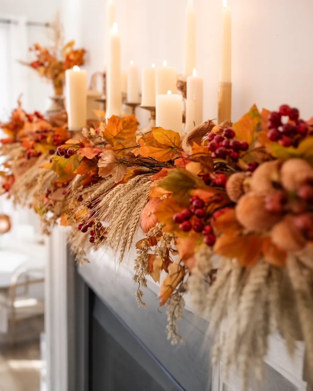 Thanksgiving-transition fall garland