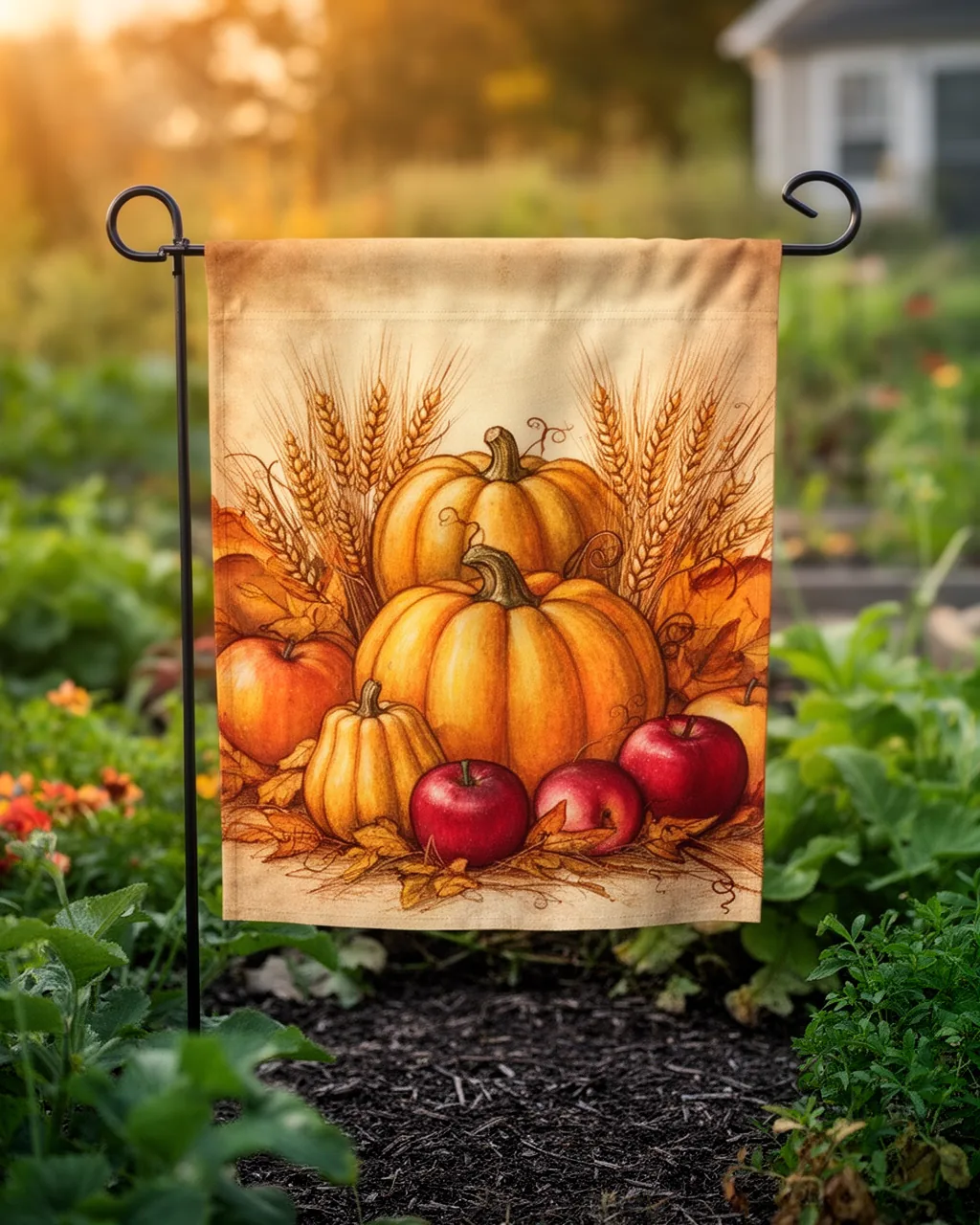 Harvest garden flag