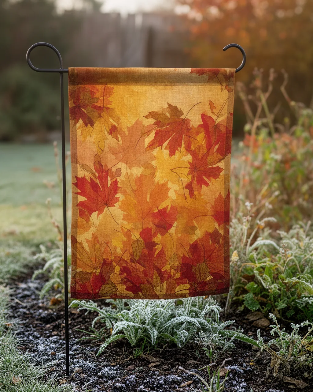 All-weather garden flag