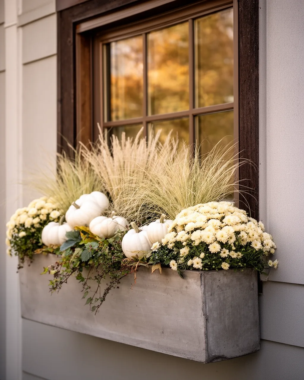 Modern neutral window box