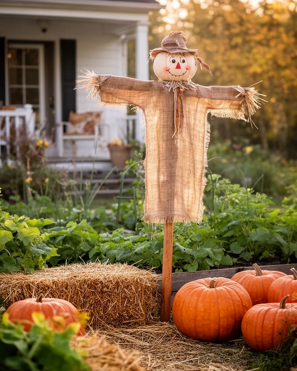 Garden-guardian scarecrow