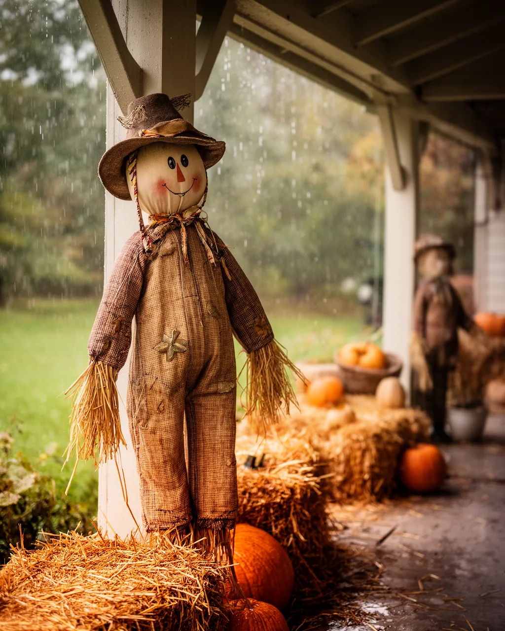 Weatherproof scarecrow