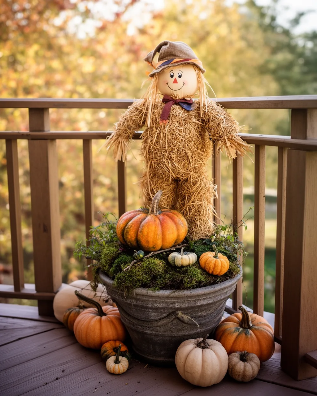 No-stake renter scarecrow