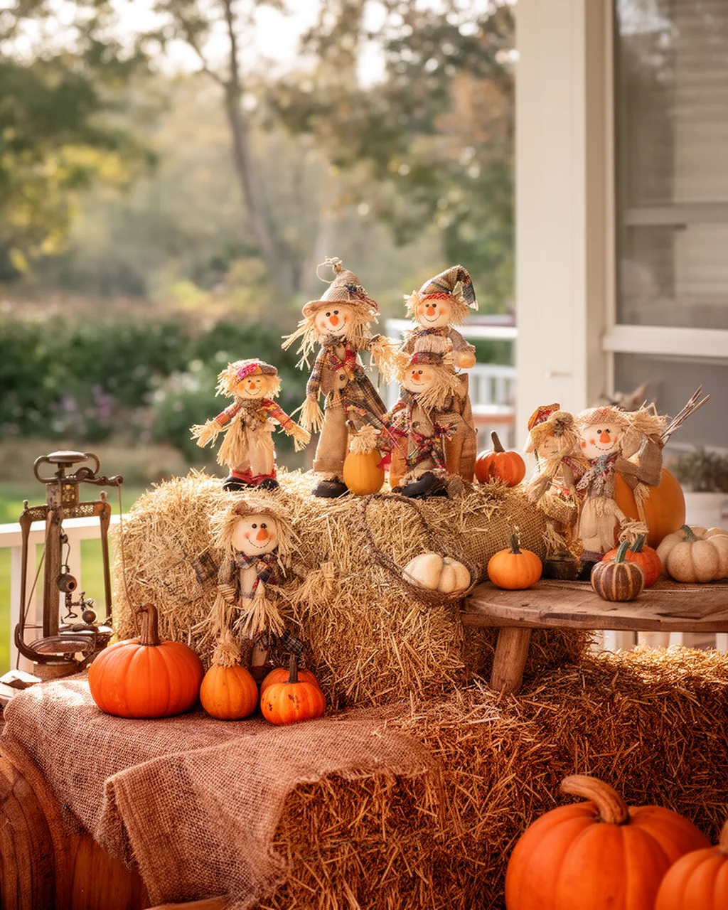 Mini tabletop scarecrows