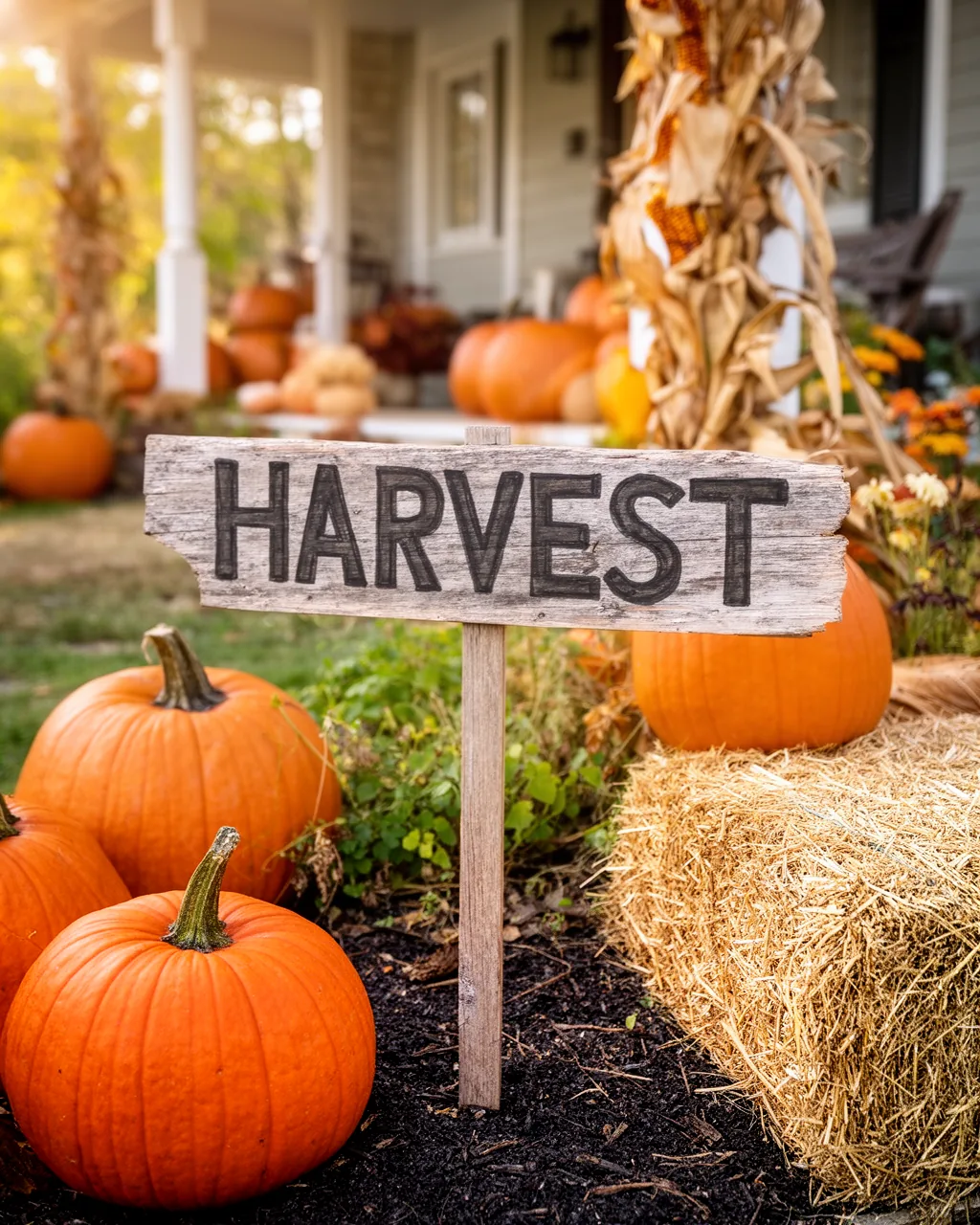 Rustic fall yard sign