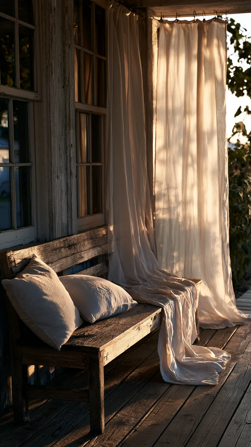 Retractable fabric awning shading a cozy front porch on a sunny afternoon, photo 1 of 4