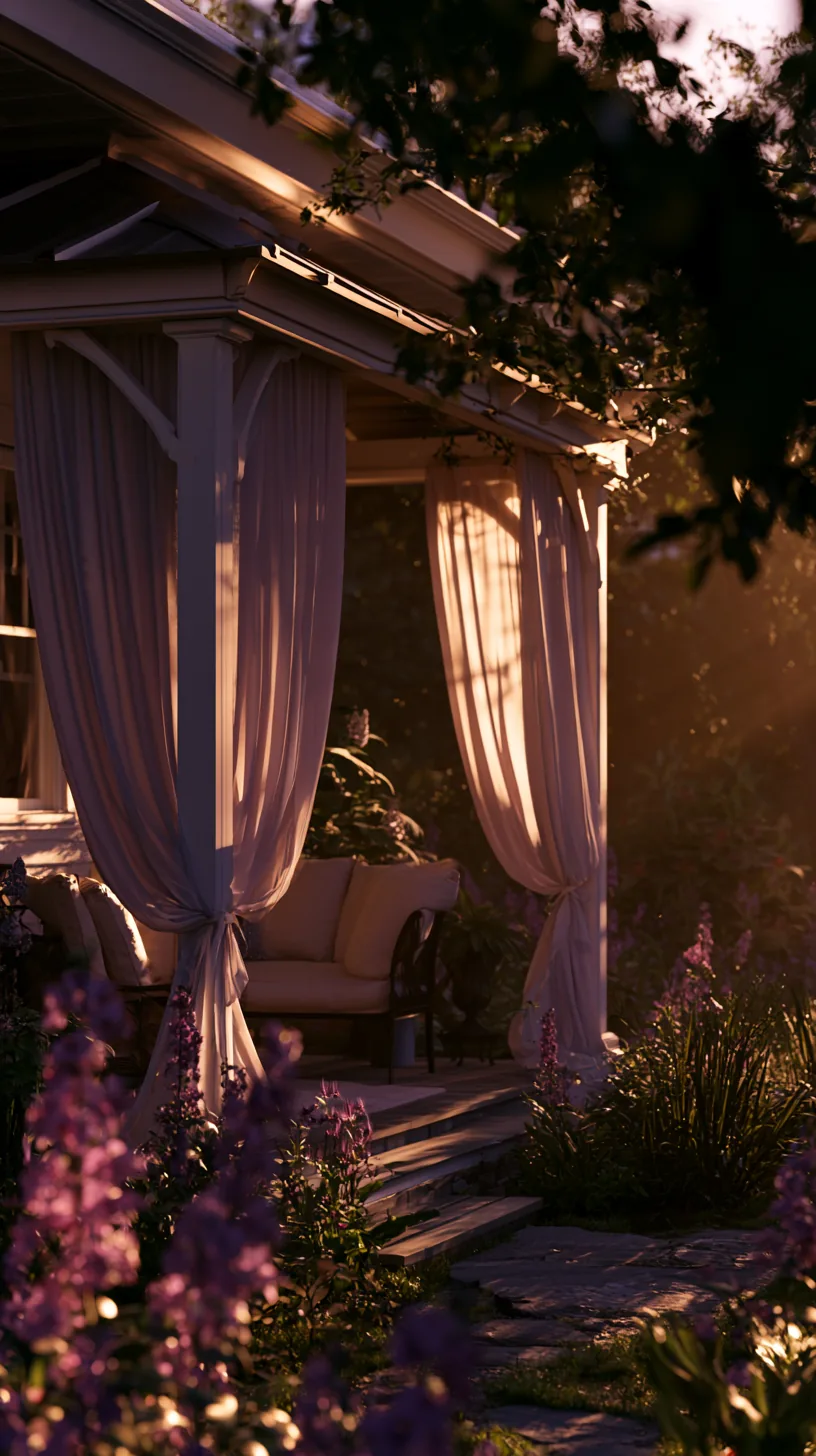 Freestanding gazebo beside a porch offering full overhead shelter, photo 1 of 4