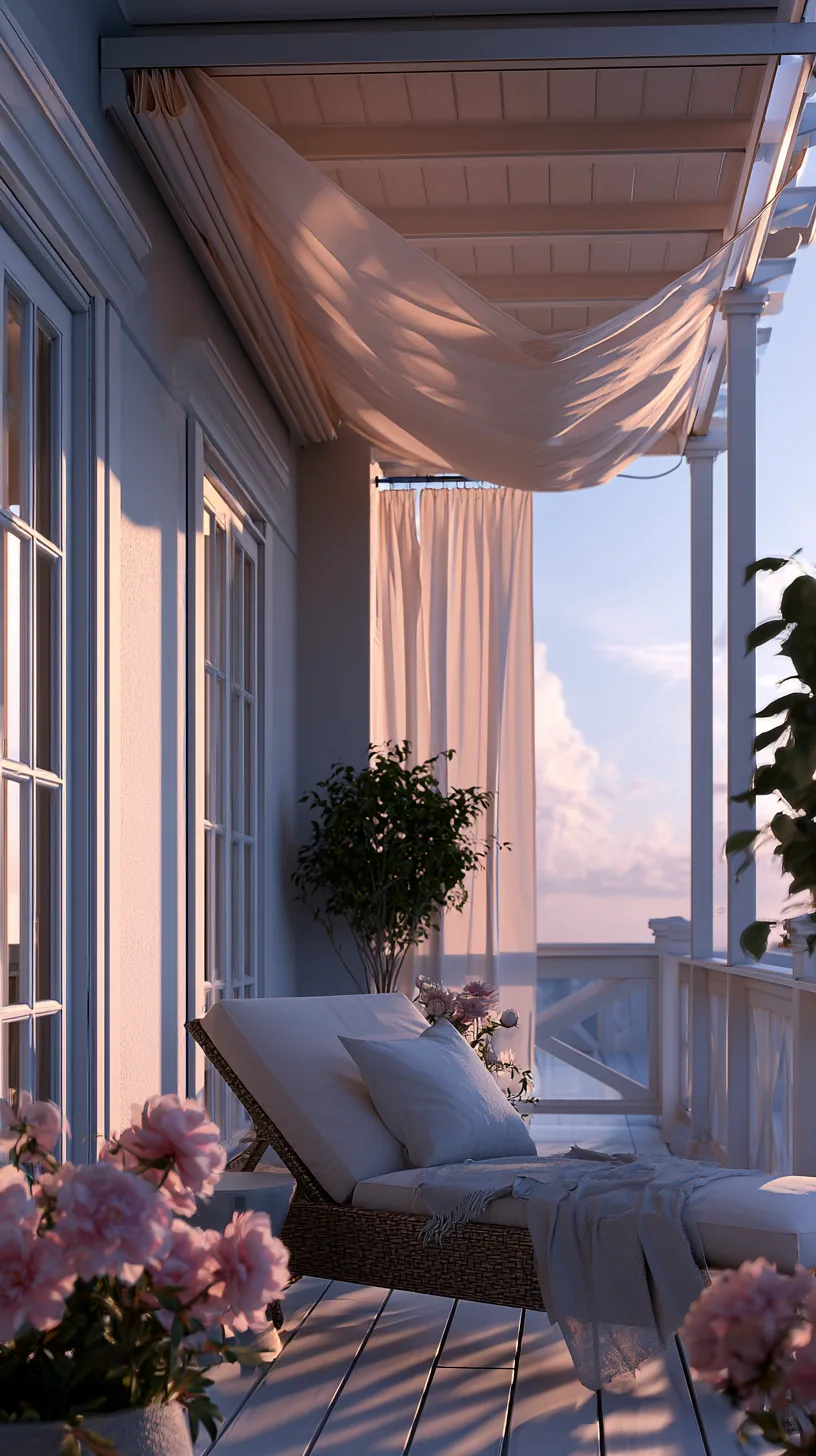 Retractable horizontal shade pulled across the top of a porch, photo 4 of 4