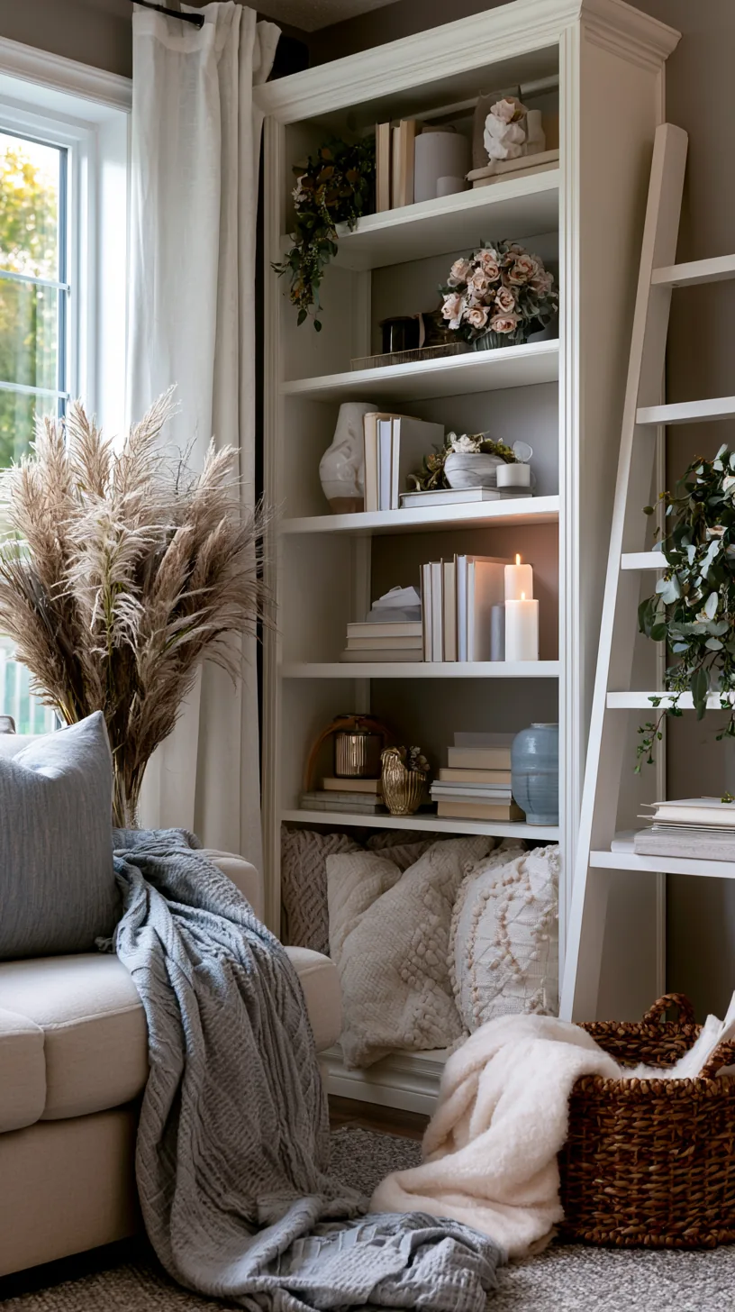 a set of seasonal accents refreshing a grey and white living room, photo 3 of 4