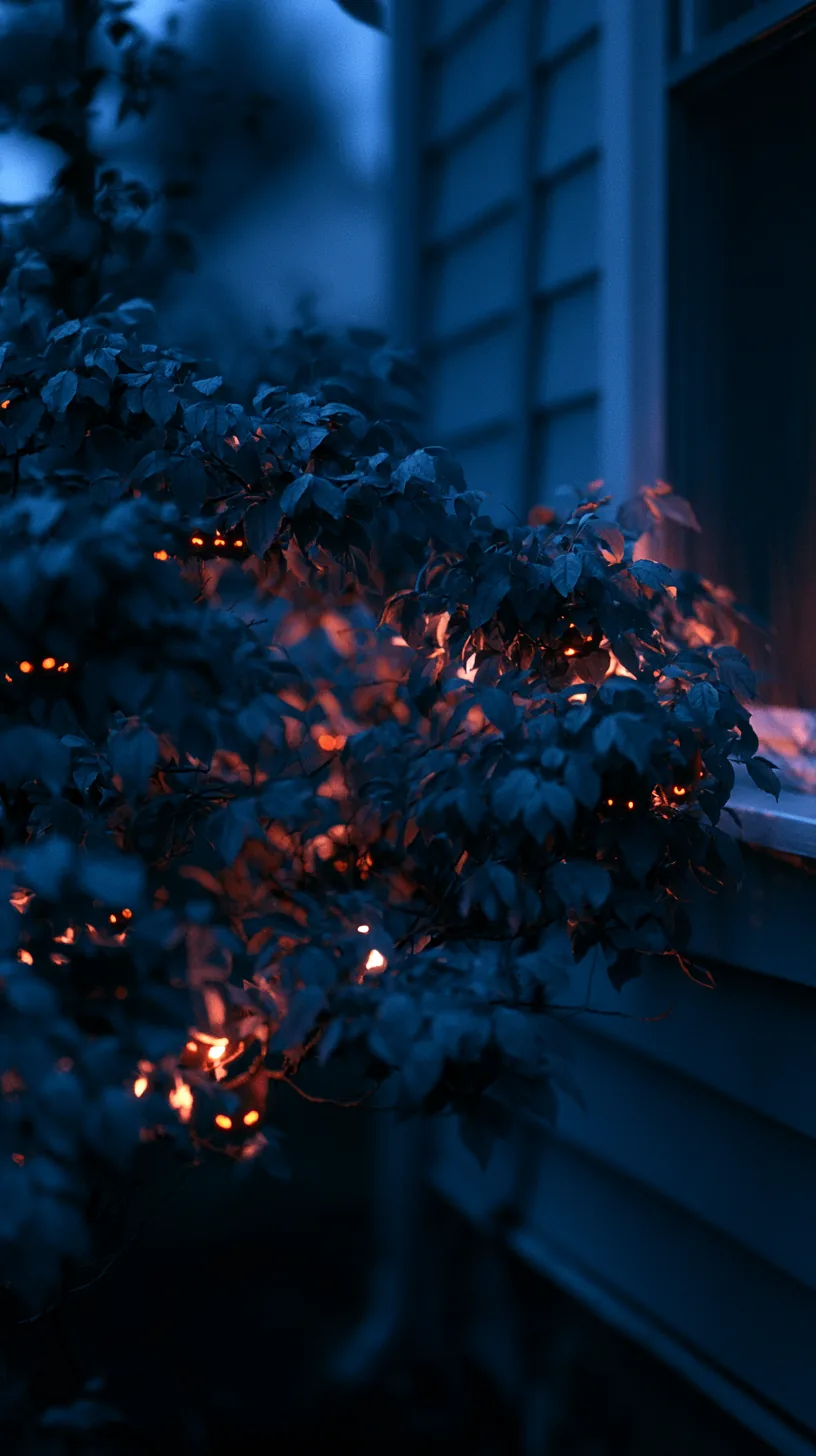 glowing red eyes hidden in dark bushes at night — photo 5 of 5