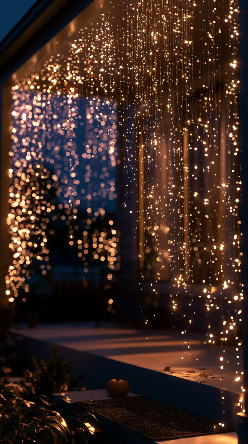 Simple white ghost decoration made from a sheet hanging from a porch overhang, photo 3 of 3