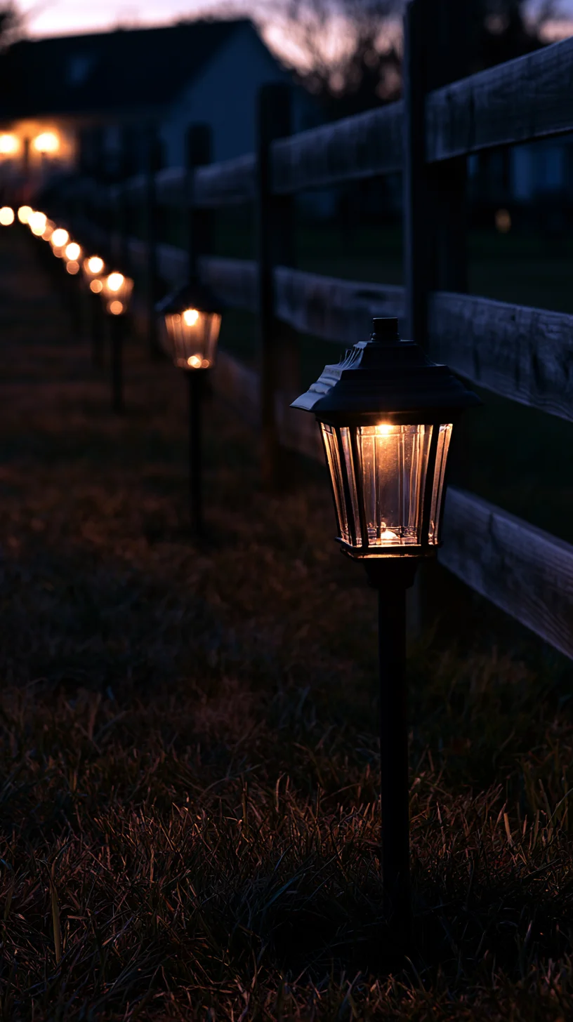 Hanging corpse prop half hidden beside a lantern-lit front walkway at night, photo 3 of 4