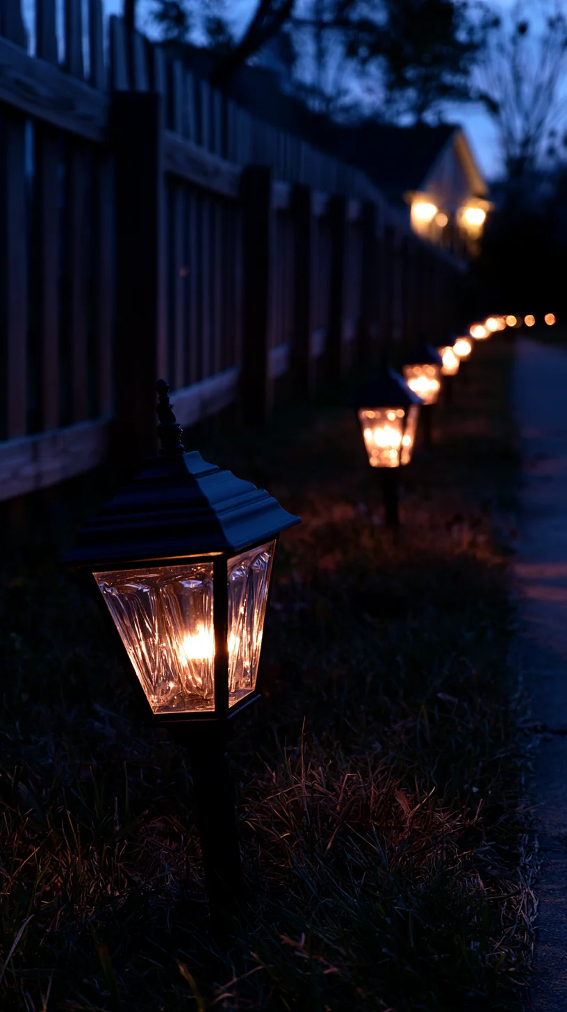 Hanging corpse prop half hidden beside a lantern-lit front walkway at night, photo 4 of 4