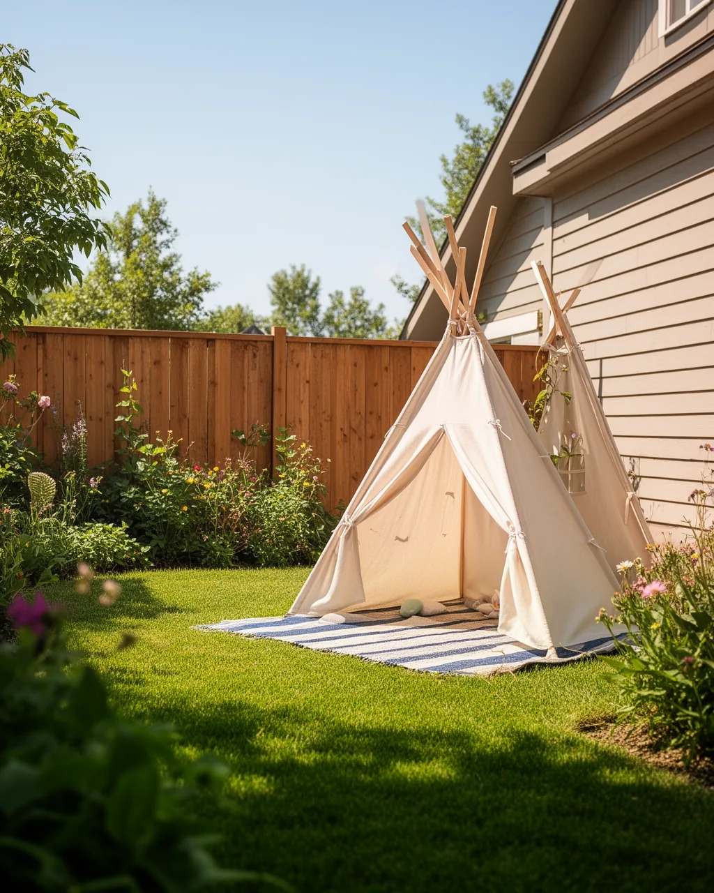 Teepee camp-out corner