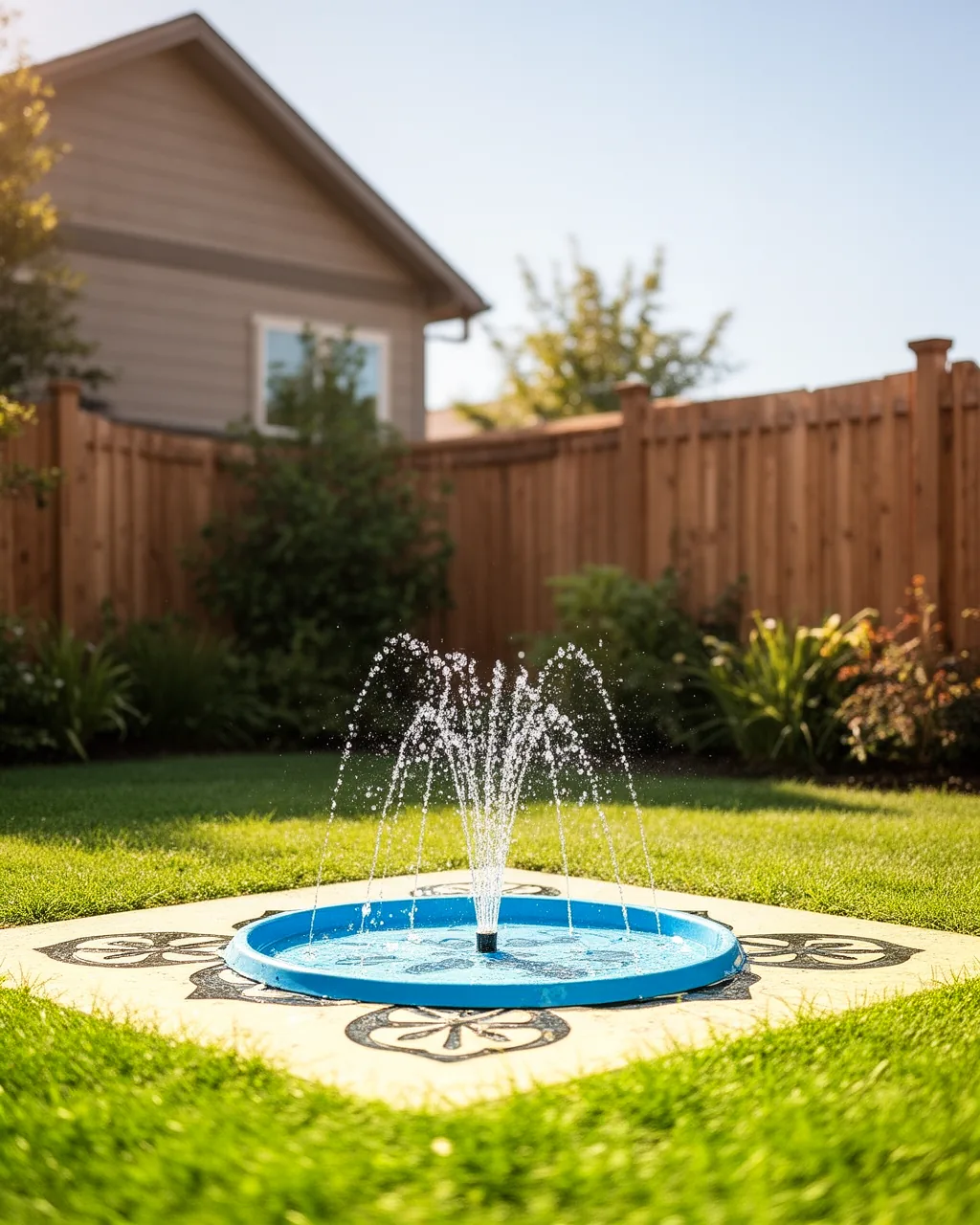 Splash pad patio