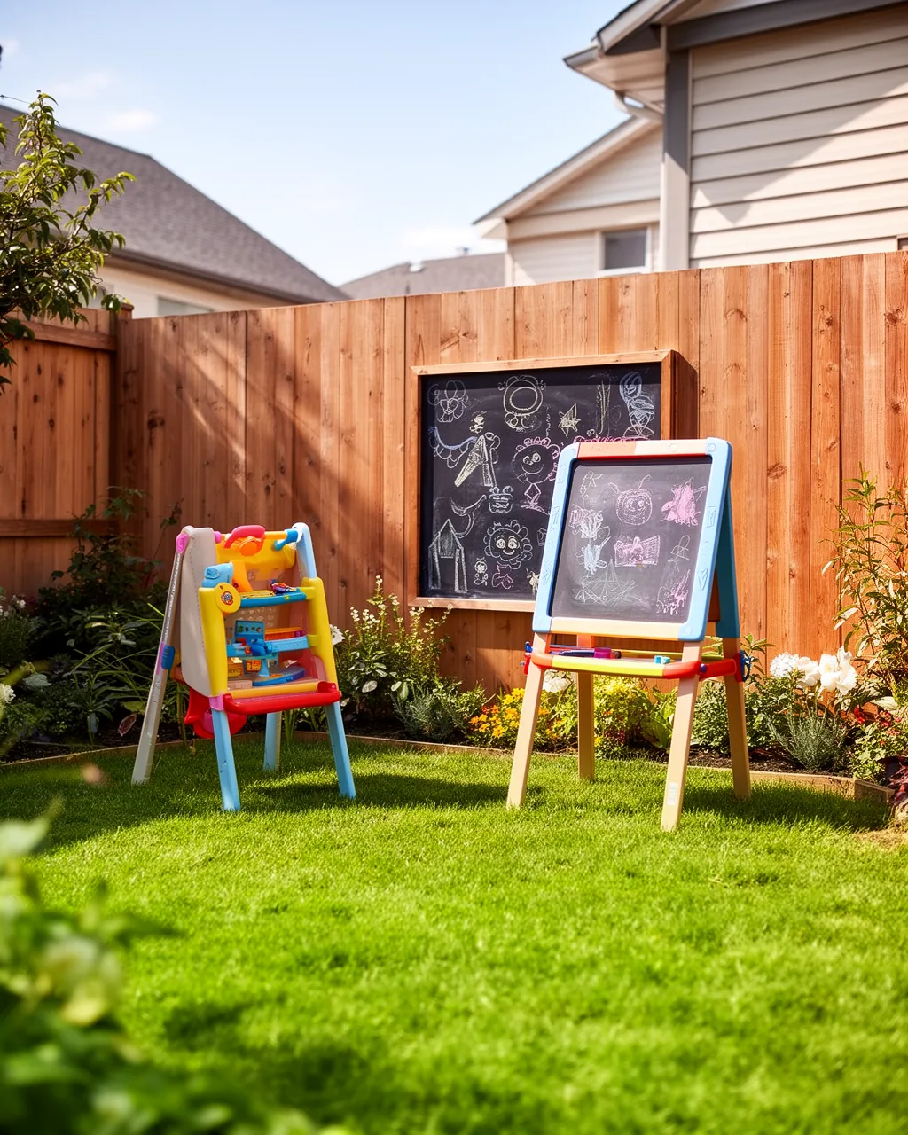 Outdoor art wall