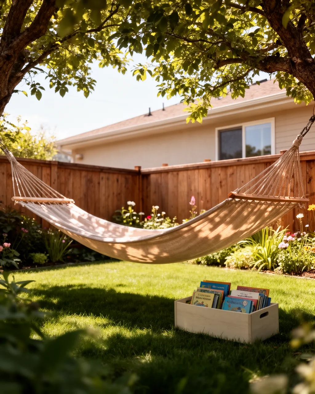 Reading hammock nook