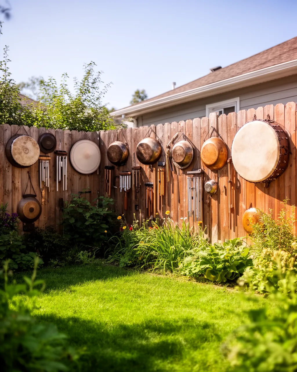 Percussion music meadow