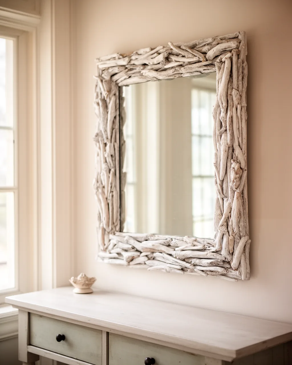 Coastal cottage mirror