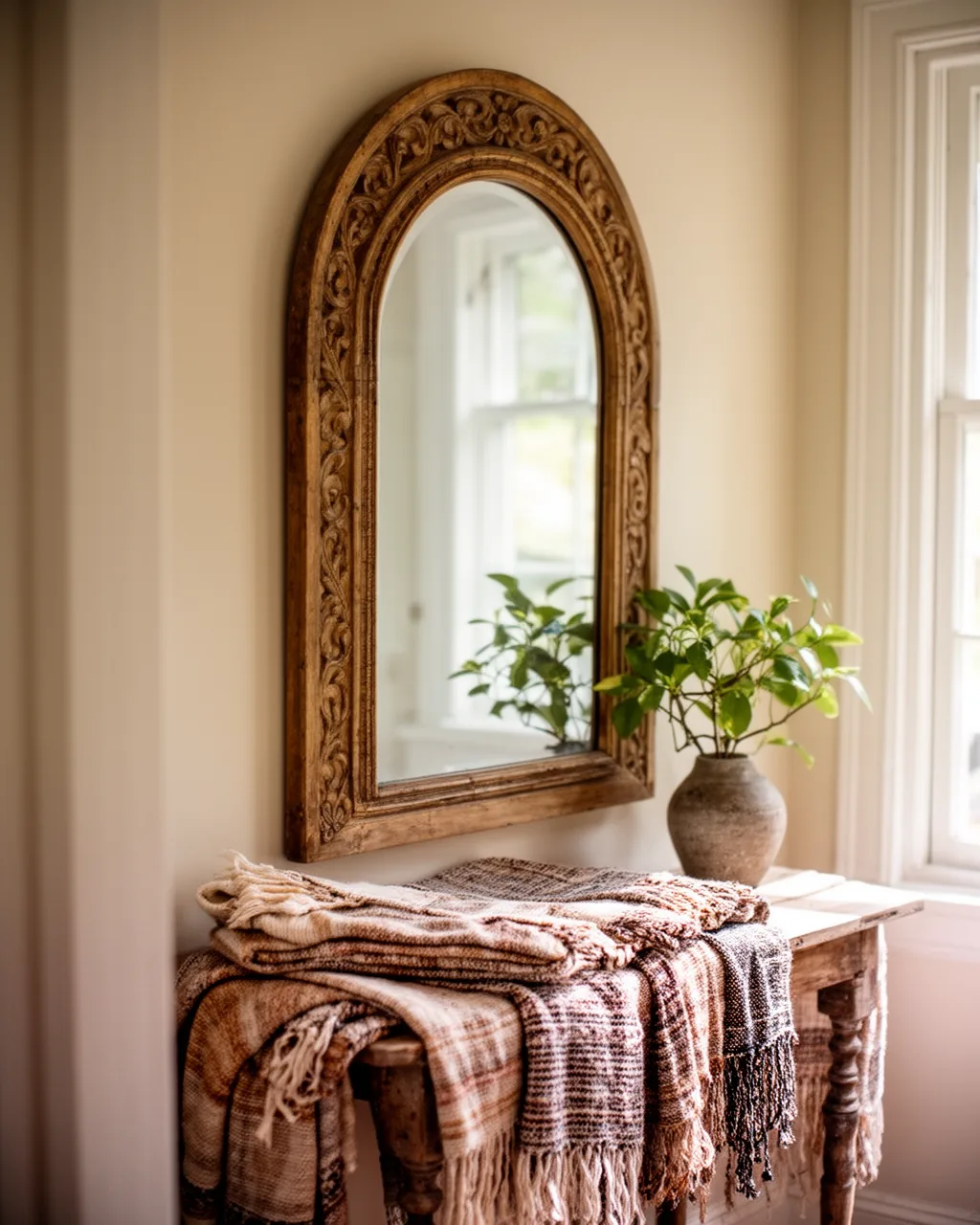 Boho eclectic mirror