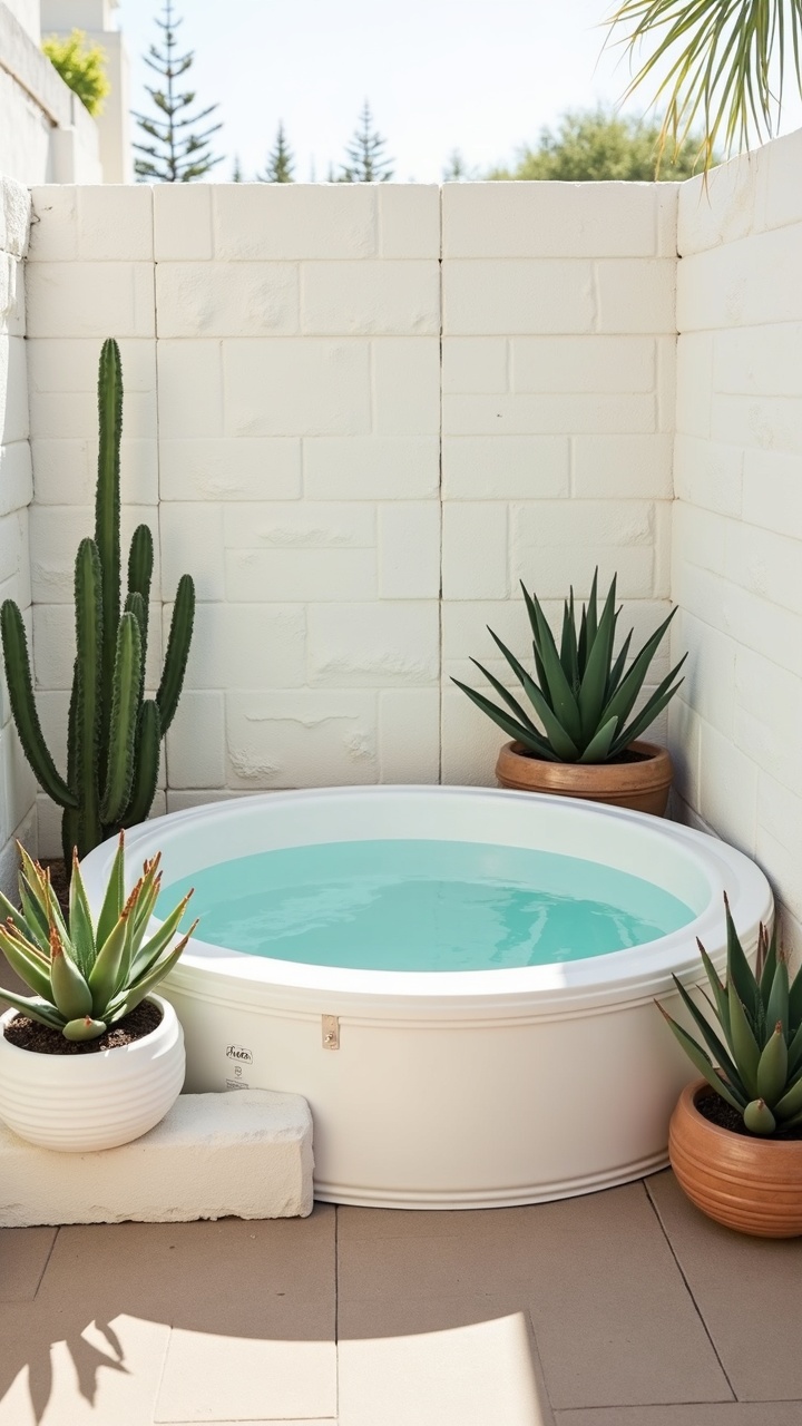 Mid-Century Palm Springs Patio With Breeze Blocks