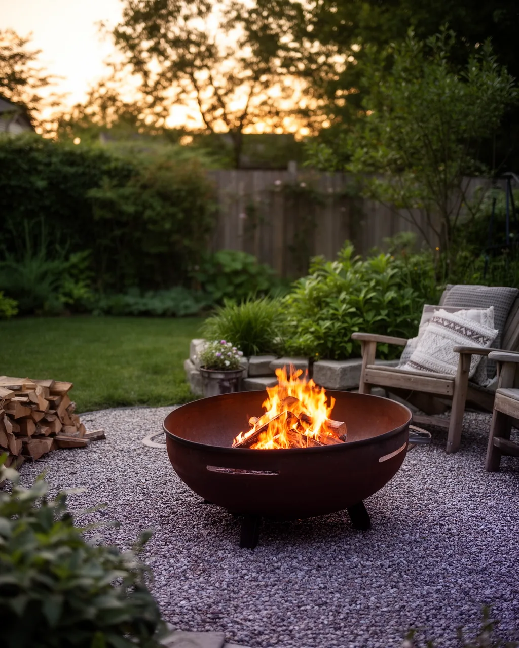 Low-cost fire feature