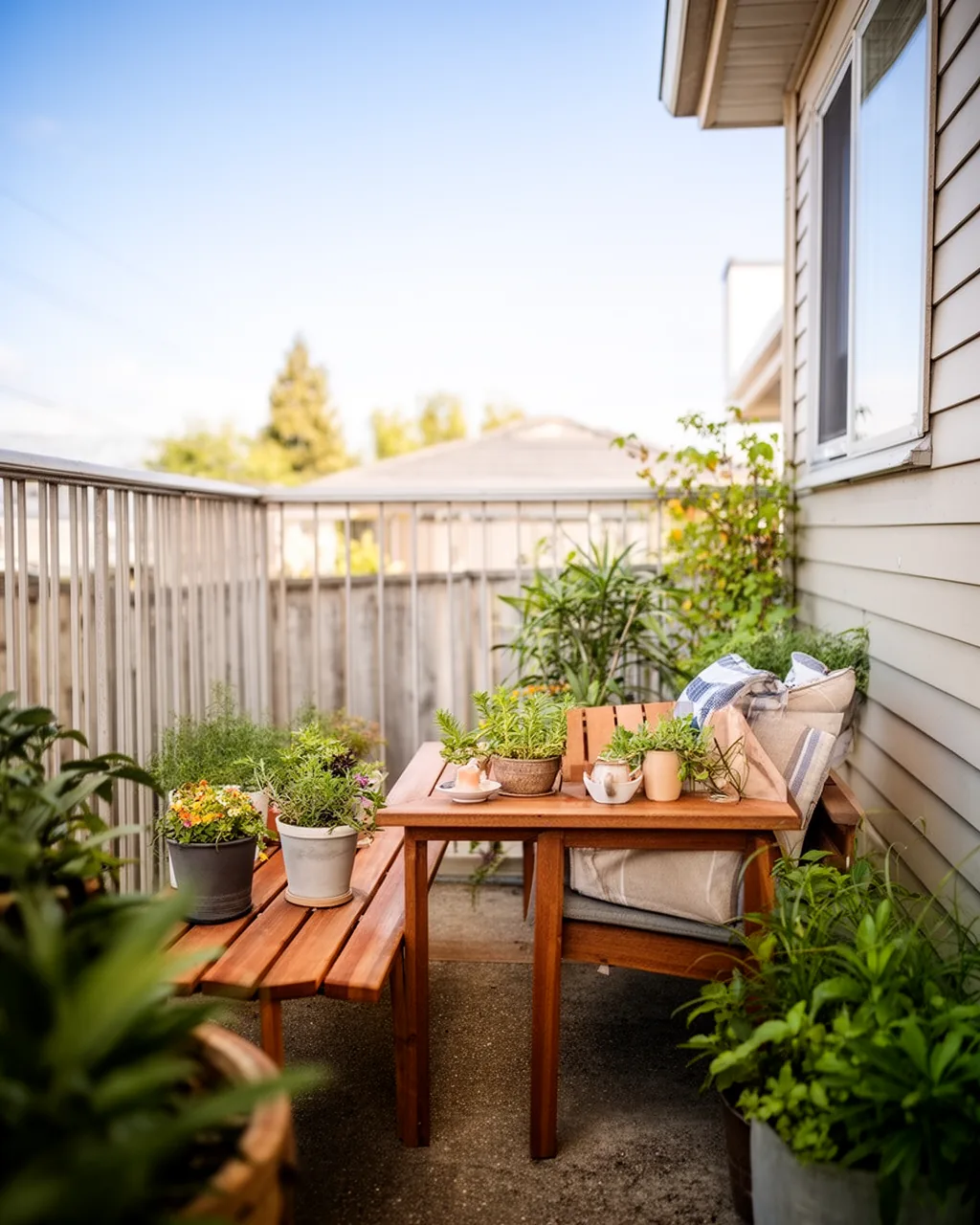 Bench as coffee table